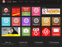 Tablet Screenshot of hsg-ebersbach-buenzwangen.de